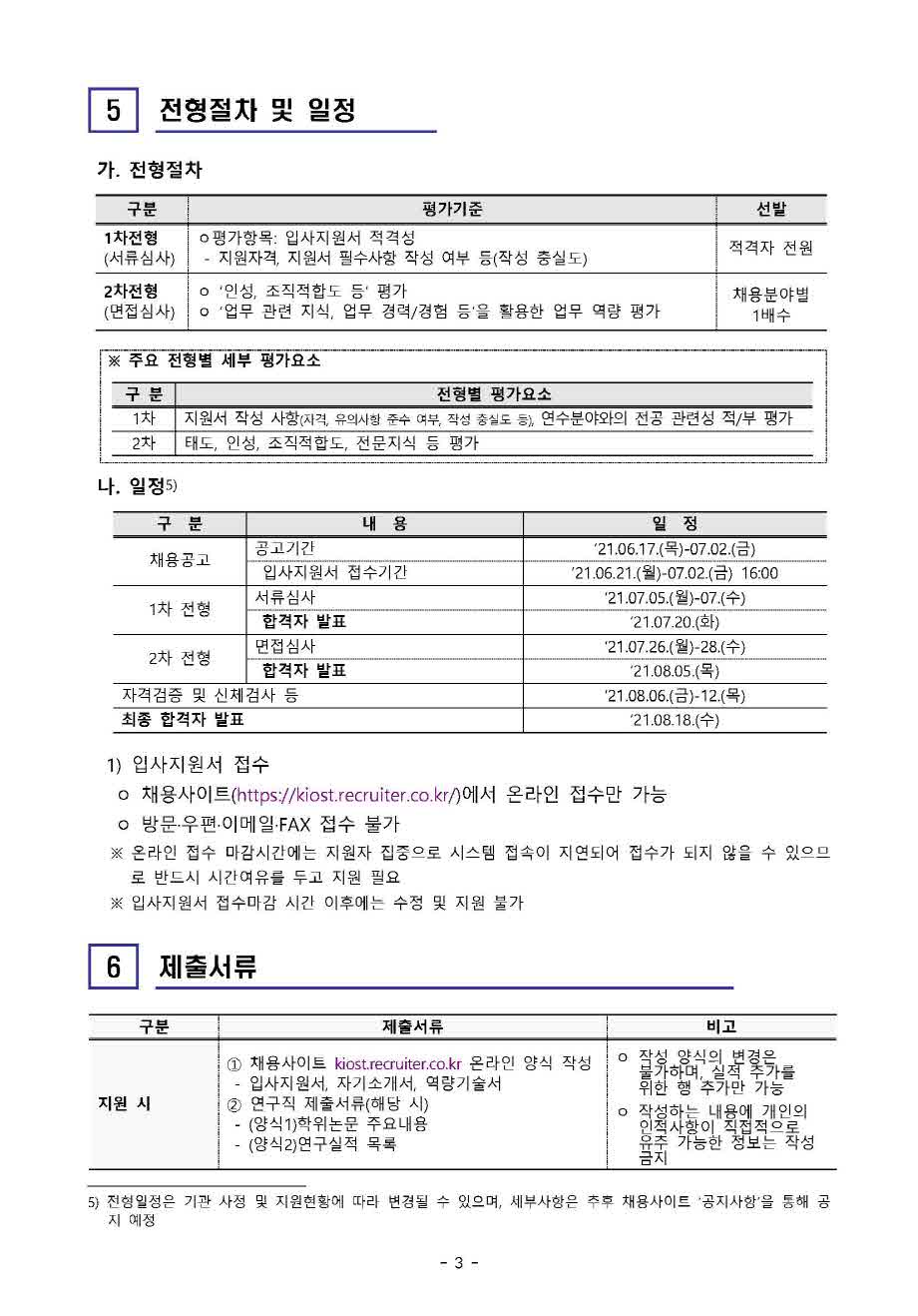 [제21-03-05호] 2021년 하반기 육아휴직대체인력 공개채용 공고 안내 이미지입니다. 자세한 내용은 아래를 참고하세요